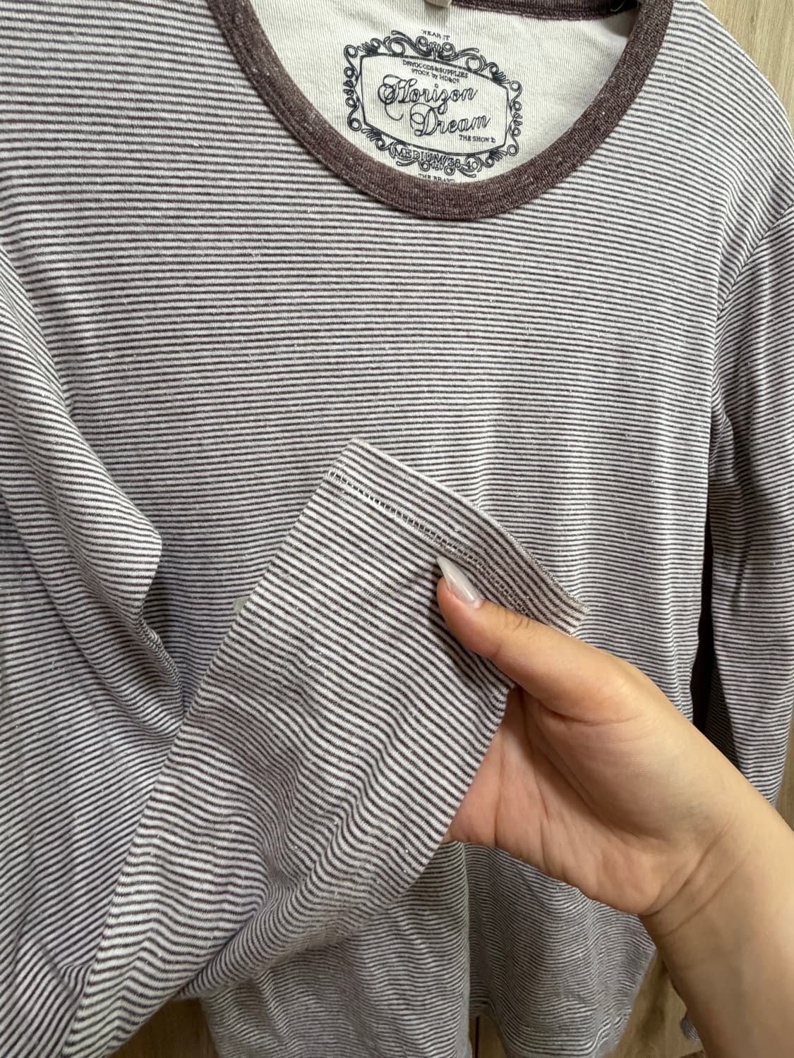 모리걸 스트라이프 롱슬리브 하구미 스즈코 상품이미지5