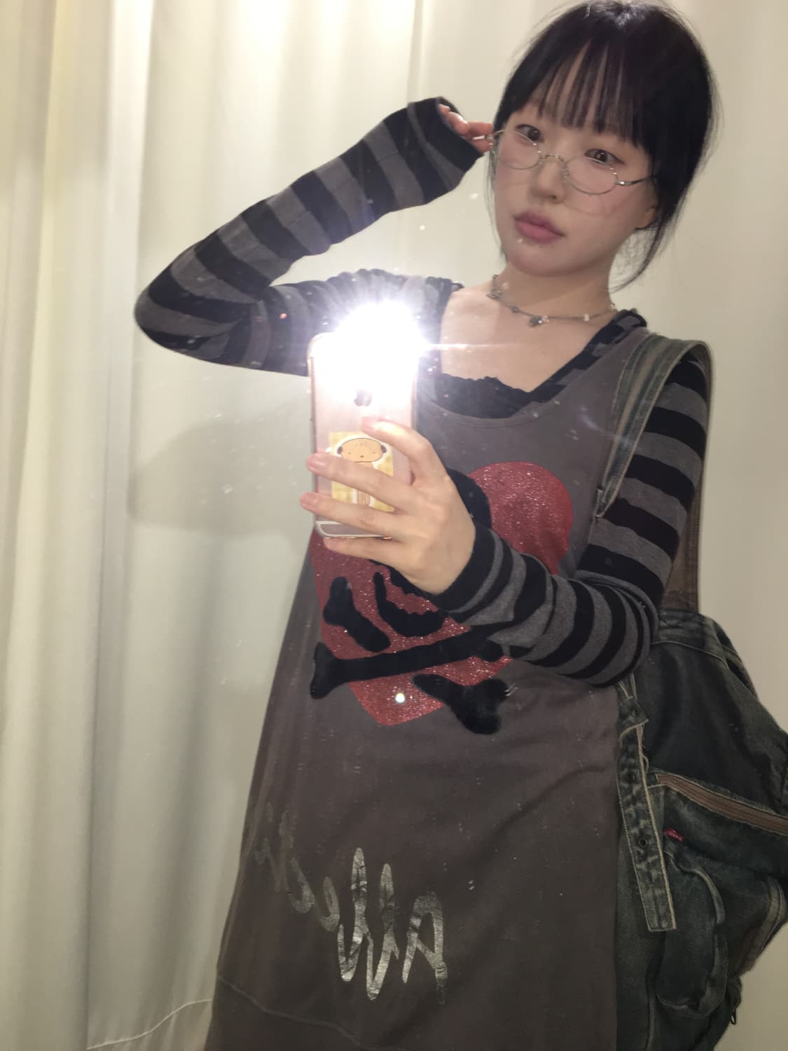 해골 펑크 락 y2k 원피스 상품이미지5