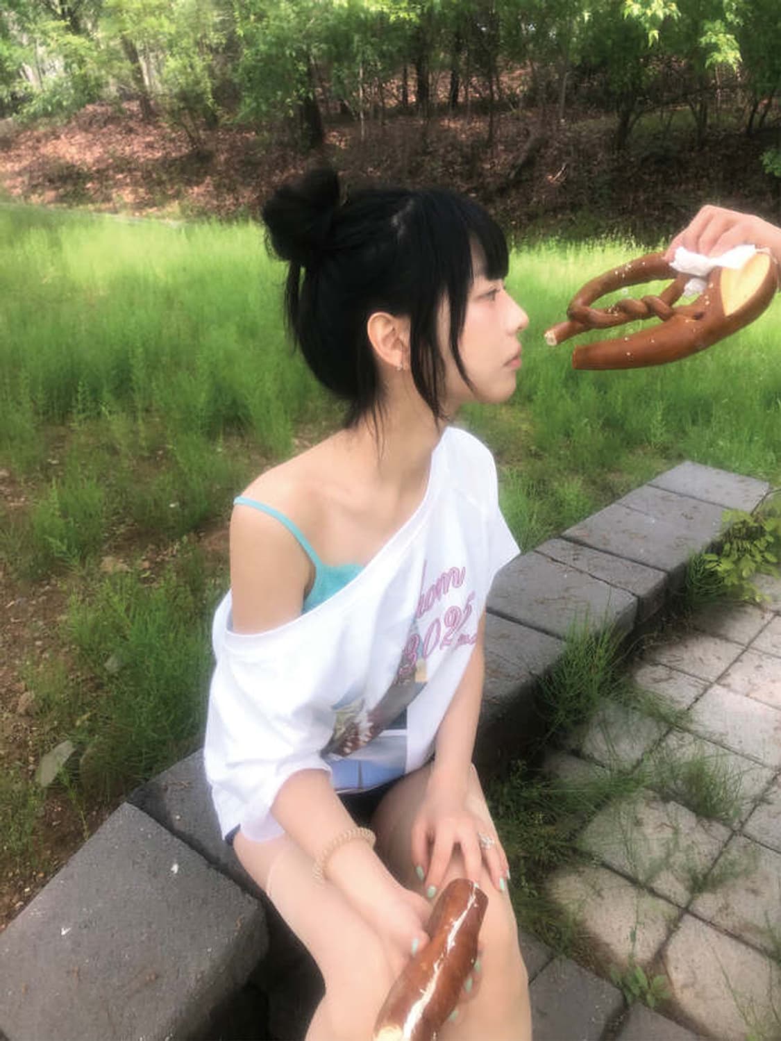 리브인모스 3025 언발원숄더티 포어링베이비메탈클럽엔젤넘버555코이세이오 상품이미지4