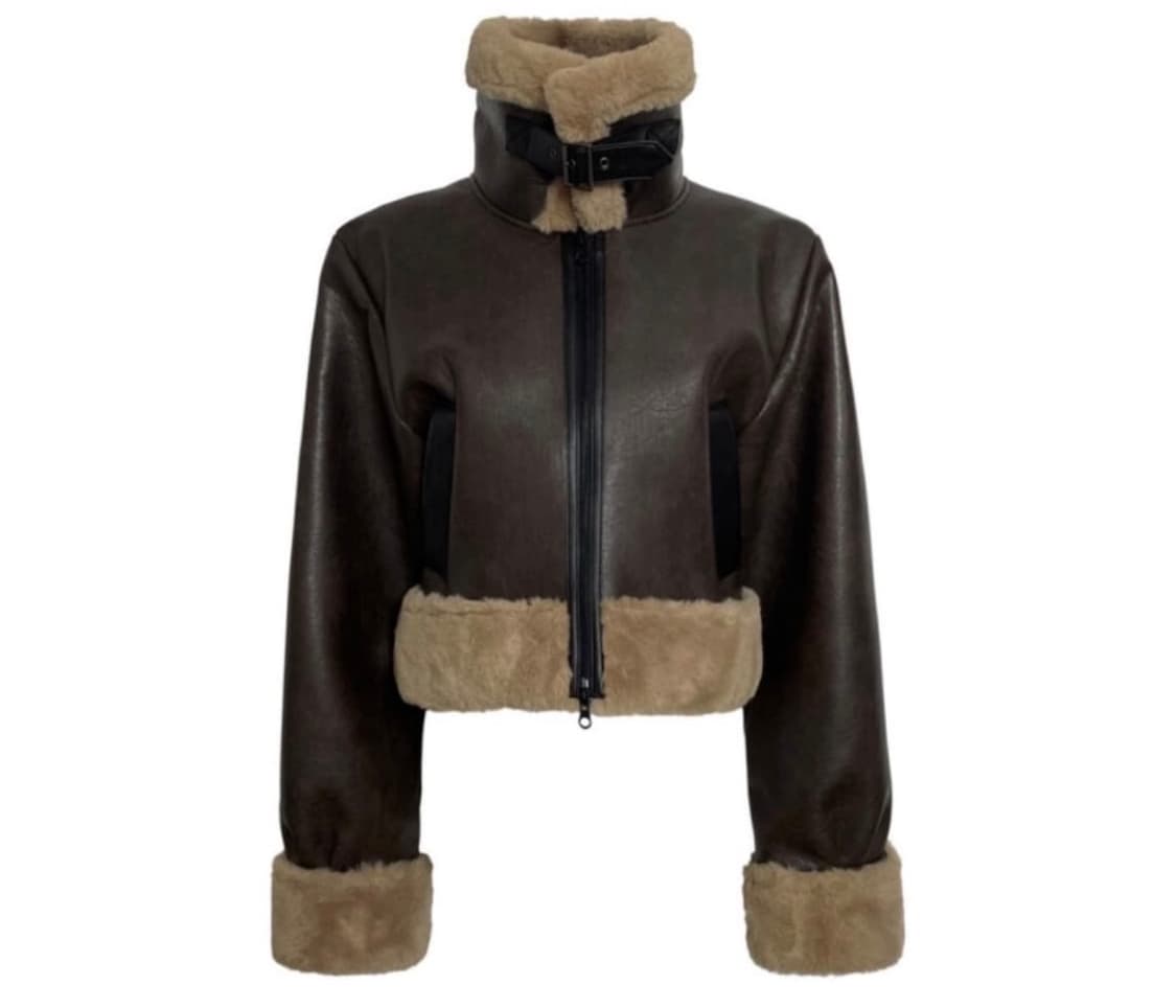 정서님 착용) 보헤미안서울 보헴서 22fw 하이넥 무스탕 브라운 상품이미지2