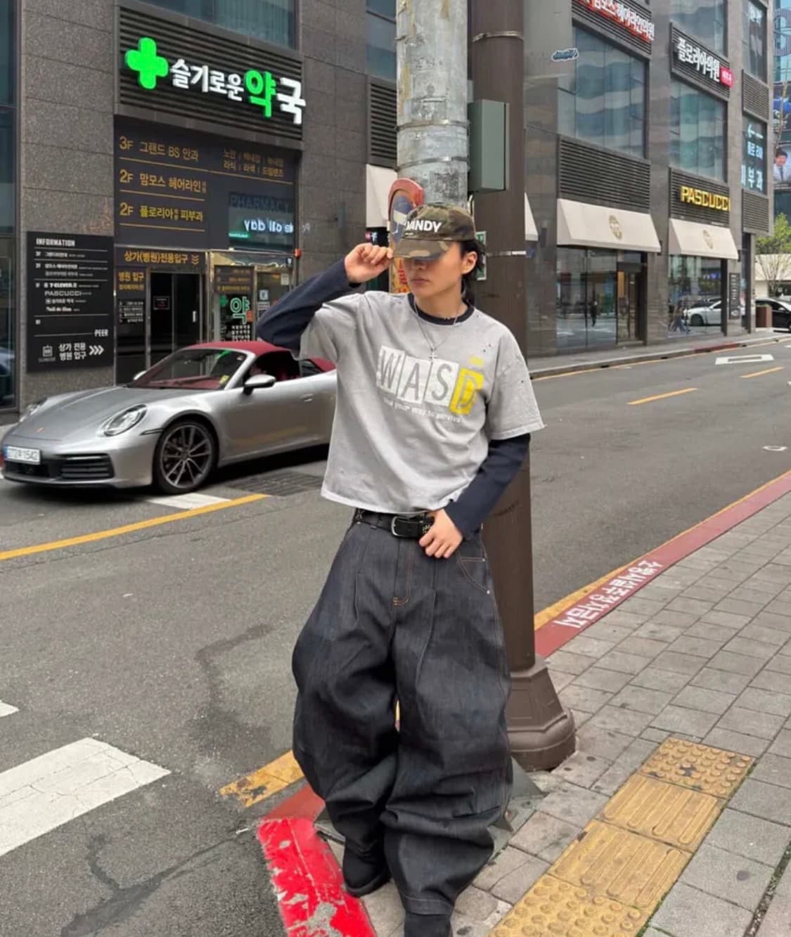 워즈 지니 와이드 데님 팬츠 (인디고) 상품이미지2