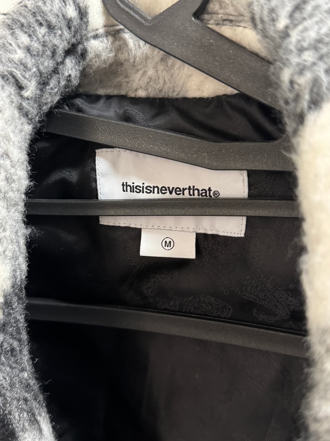 디스이즈네버댓 자켓 Brushed Check Zip Jacket Blac 상품이미지7