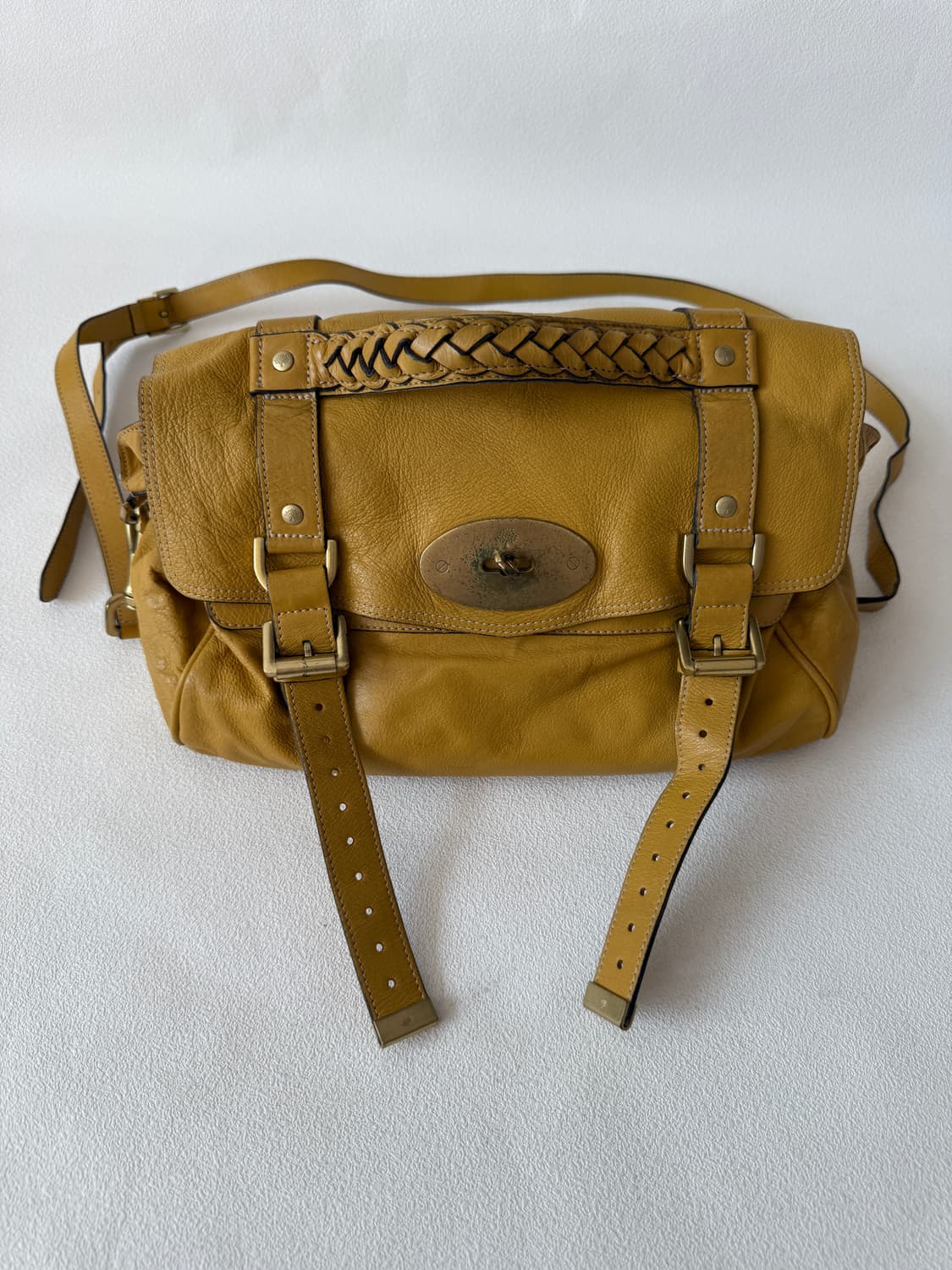 멀버리(Mulberry) 레더 머스타드 알렉사백(ENGLAND) 상품이미지3