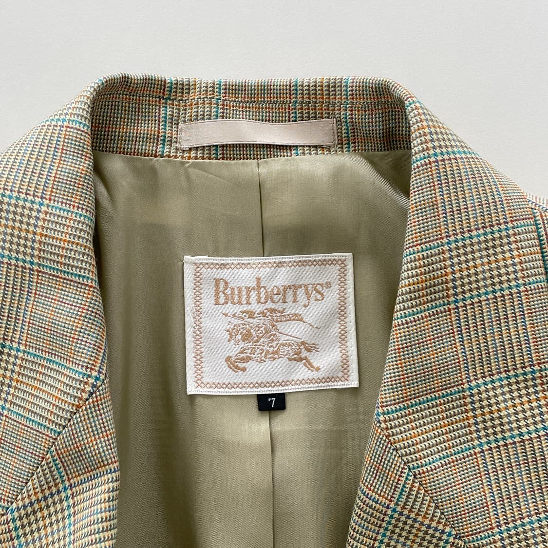 버버리 체크 더블 블레이저 팬츠 바지 셋업 상품이미지10