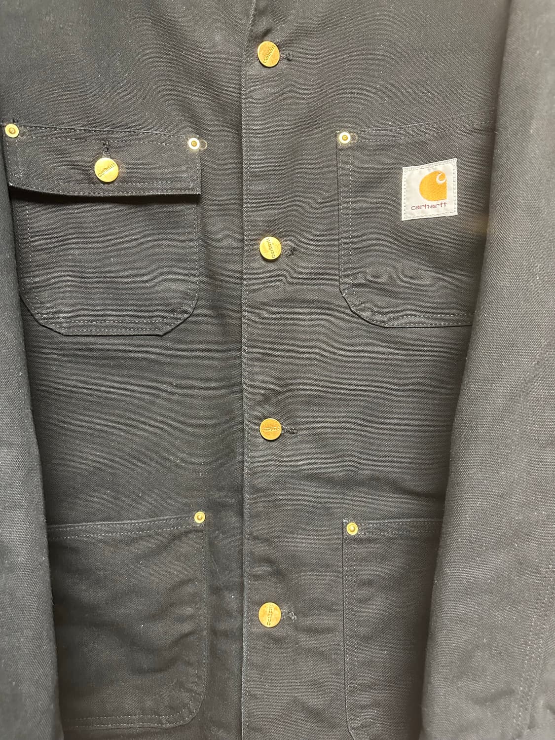 carhartt c01 chore coat black usa made 상품이미지2
