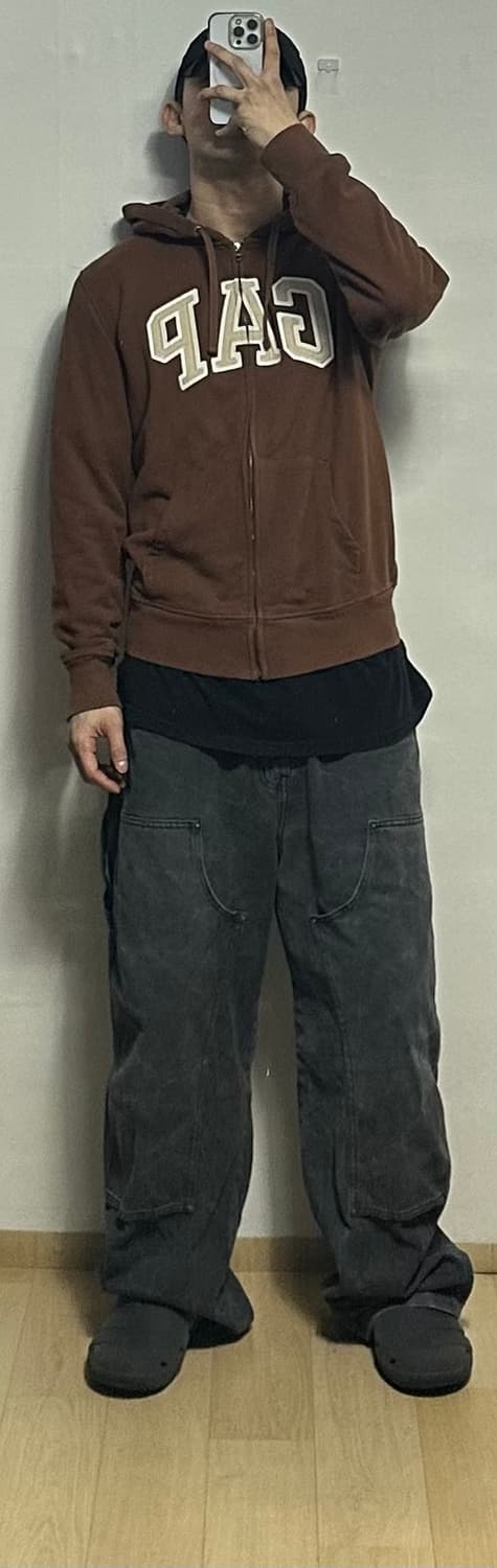 갭 로고 후드집업 상품이미지5