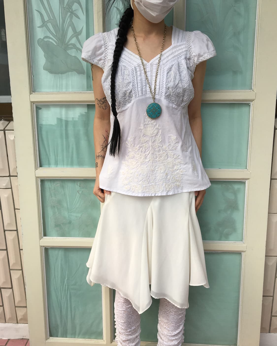 Ornament point blouse 상품이미지1