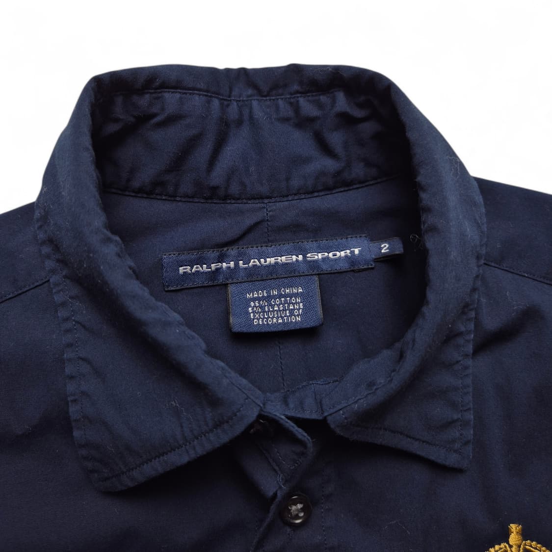 [S] 폴로 랄프로렌 크레스트 로고 포플린 셔츠 네이비 상품이미지6