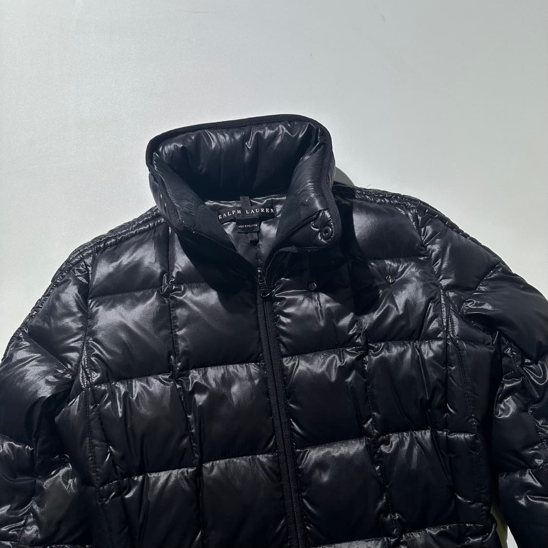 랄프로렌 블랙라벨 구스다운 셔링 숏패딩 상품이미지3