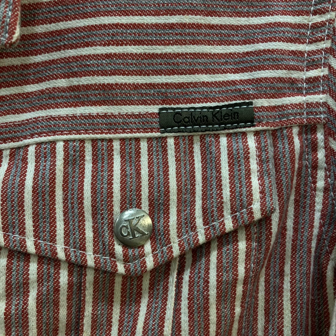 캘빈클라인 스트라이프 크롭 자켓 S 상품이미지4