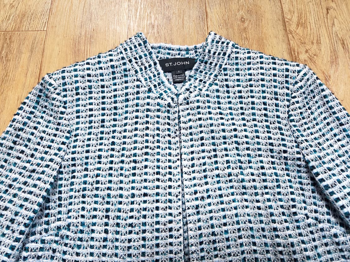 센존(ST.JOHN) 트위드가디건 44-55 새상품 상품이미지2