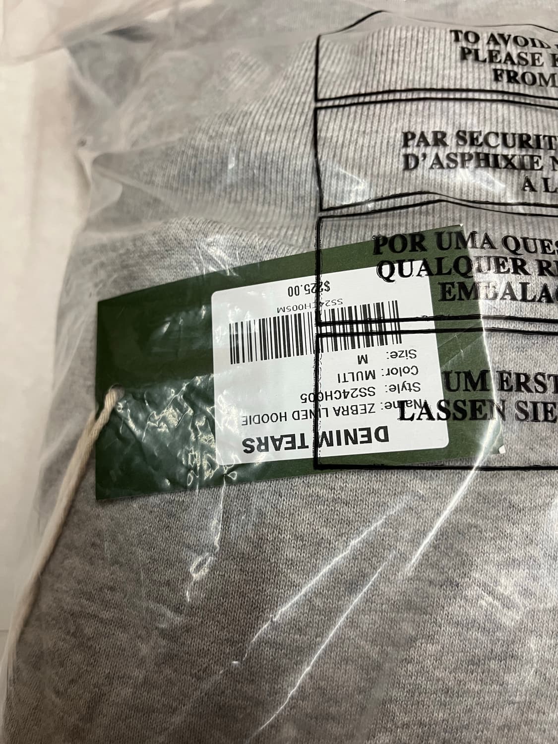 데님티어스 지브라 시어링 라인드 리버시블 집 후디 상품이미지4