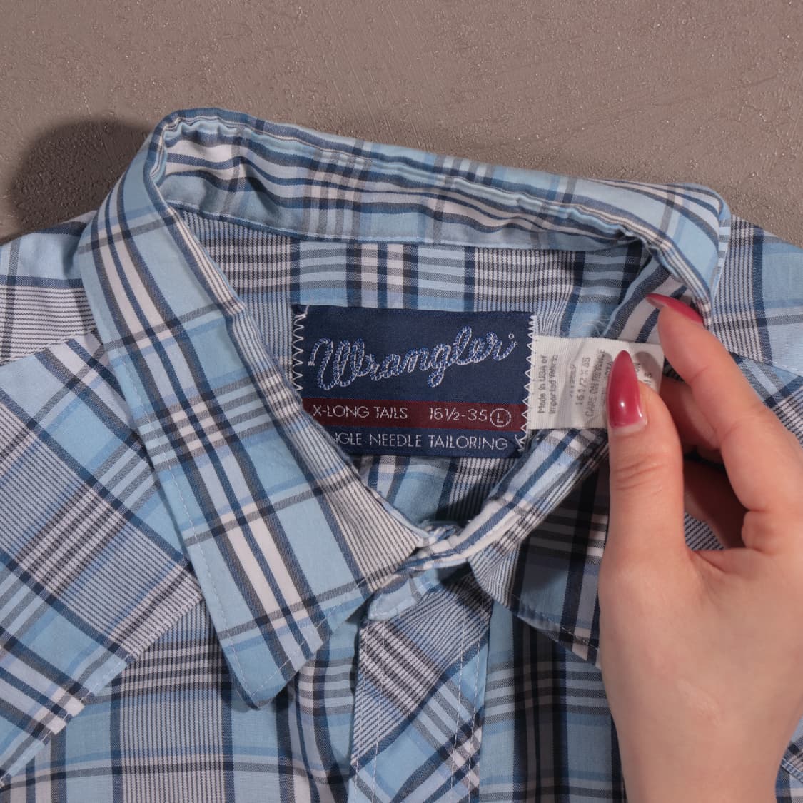 90s made in usa 랭글러 웨스턴 셔츠 상품이미지3