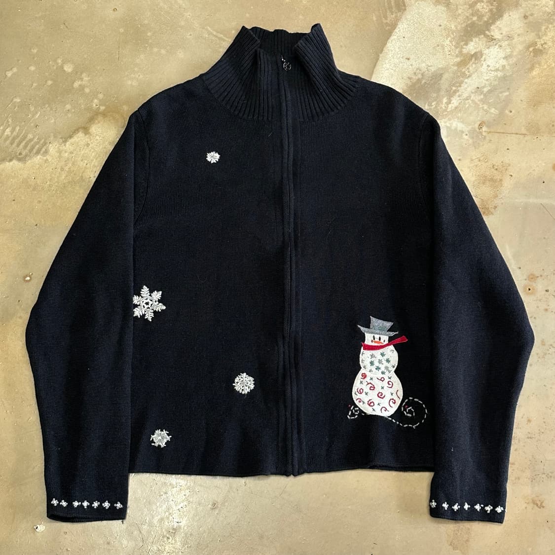 L 새상품 울리치 여성용 눈사람 풀오버 니트집업 상품이미지2