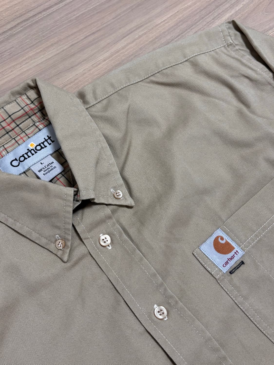 칼하트 셔츠 L 베이지 상품이미지2