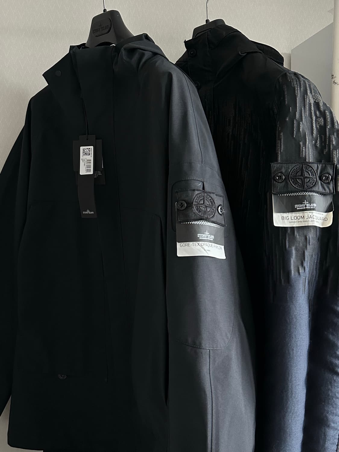 스톤아일랜드 쉐도우 리버시블 빅룸 자카드 자켓 L(105) 상품이미지7