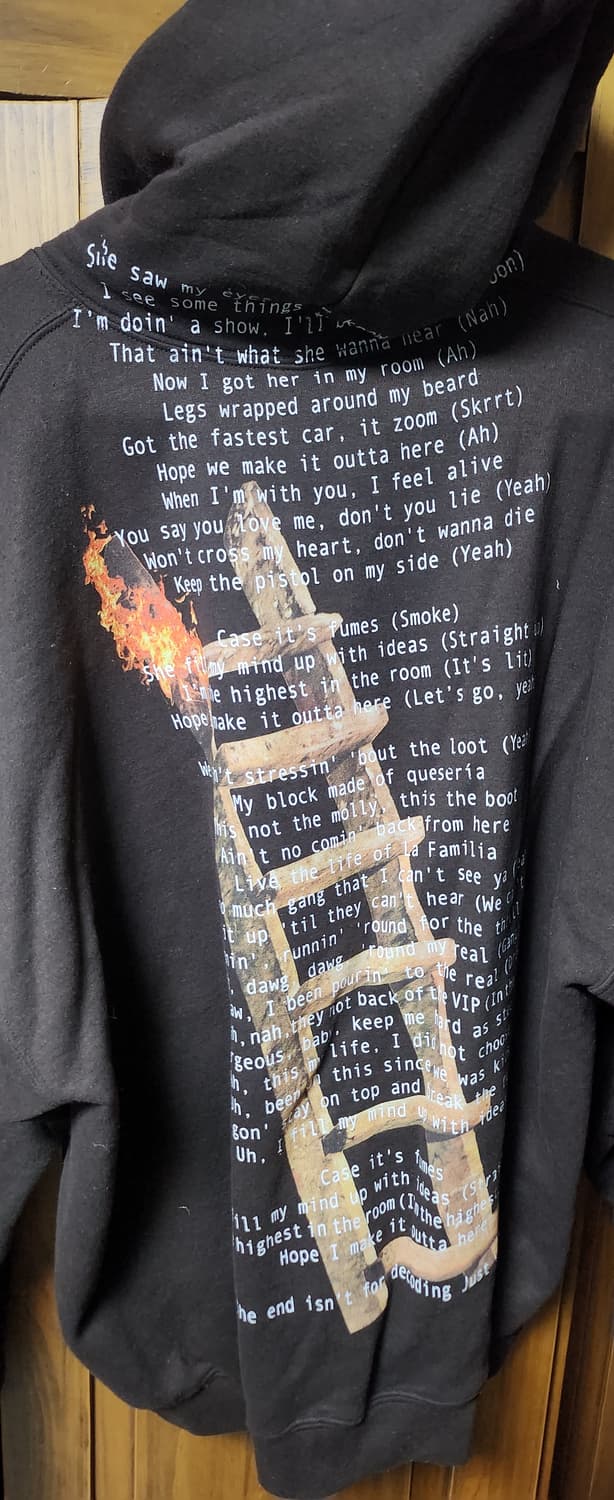 [XL] 트래비스 스캇 머천 HITR 브라운 후드 상품이미지2