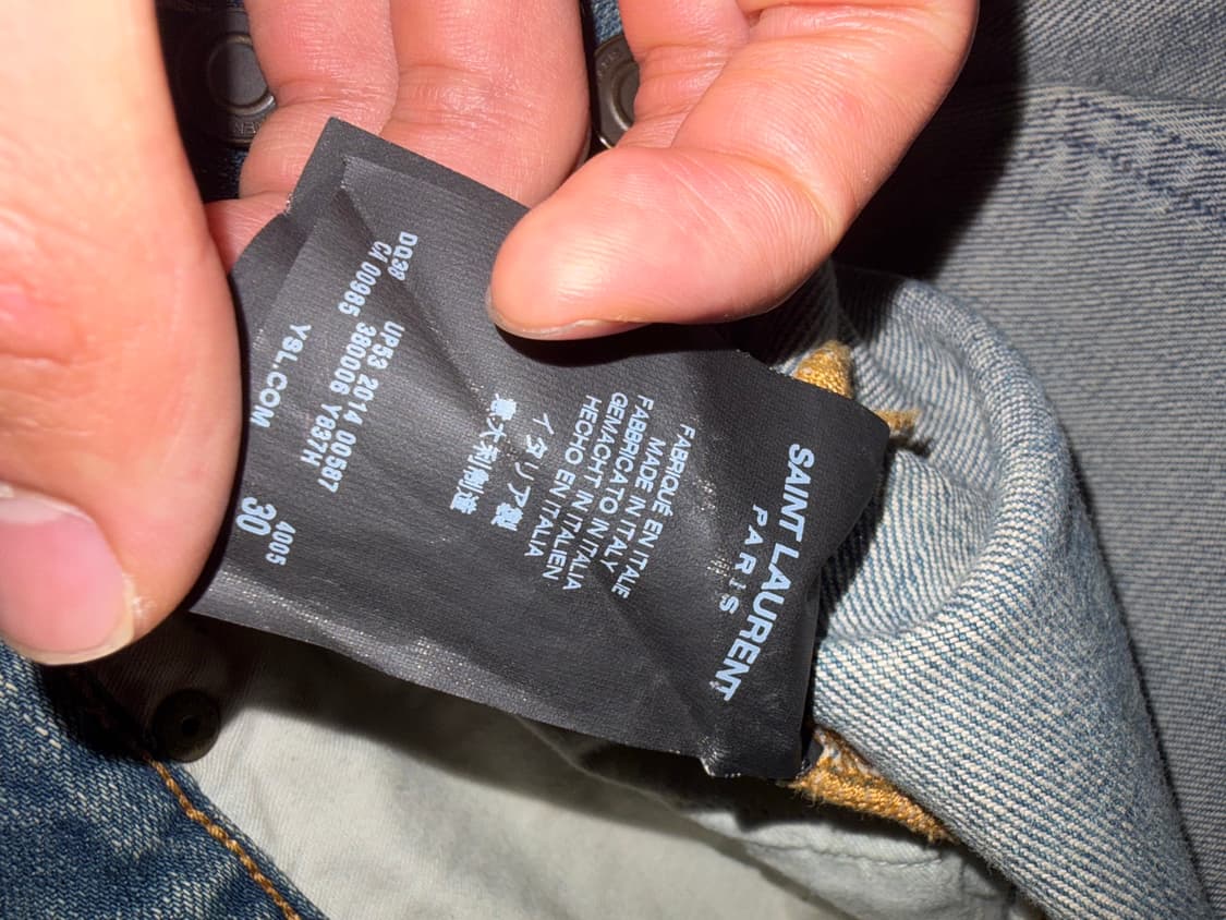 SAINT LAURENT 15SS Distressed Denim 30 상품이미지5