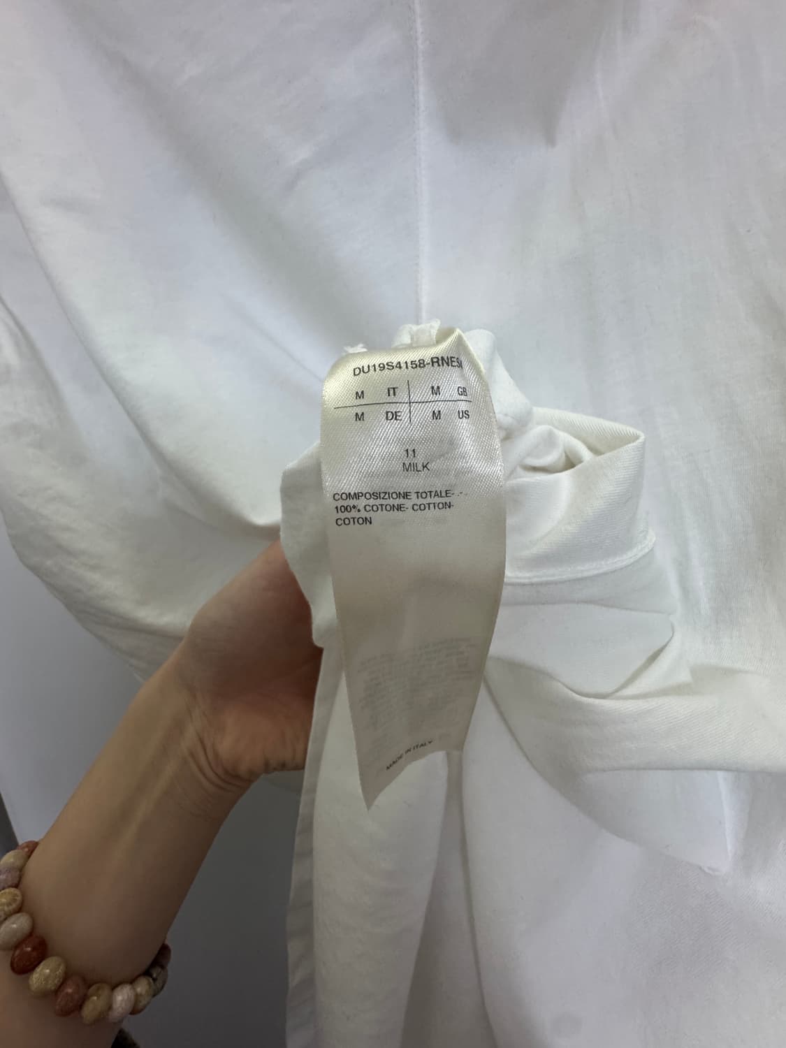 SS19 릭오웬스 다크쉐도우 프린팅 화이트 슬리브리스 나시 탱크탑 상품이미지5