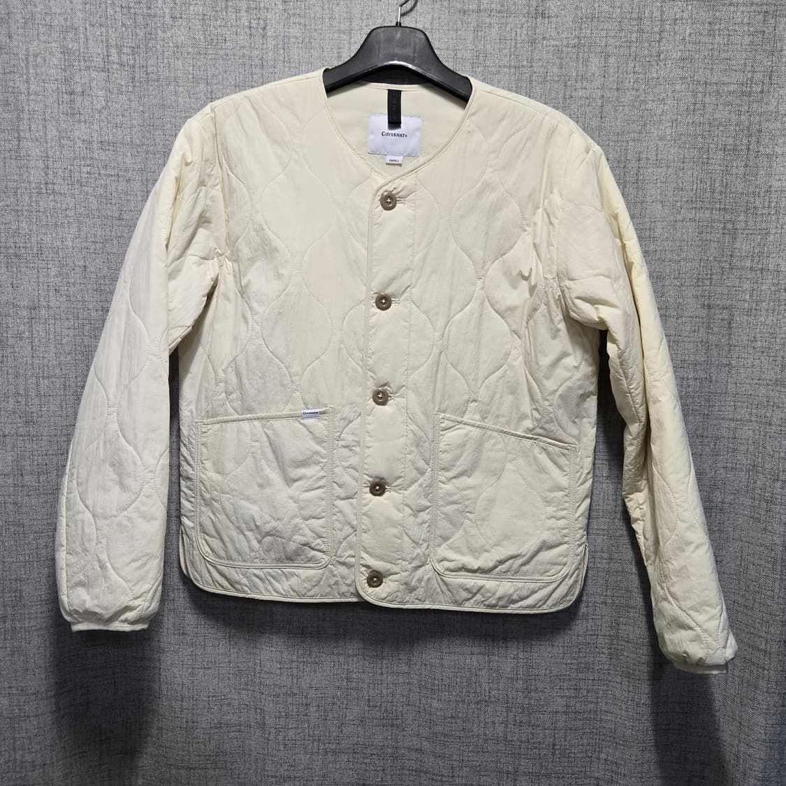 커버낫 숏 퀄팅 자켓 에크루  상품이미지2