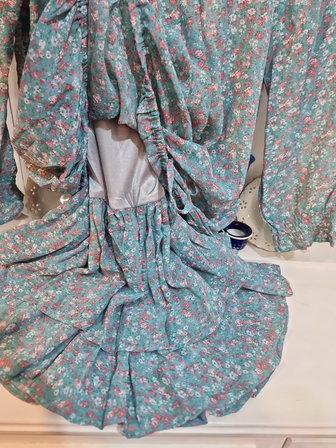 axes femme 꽃무늬 프릴 블라우스 상품이미지6