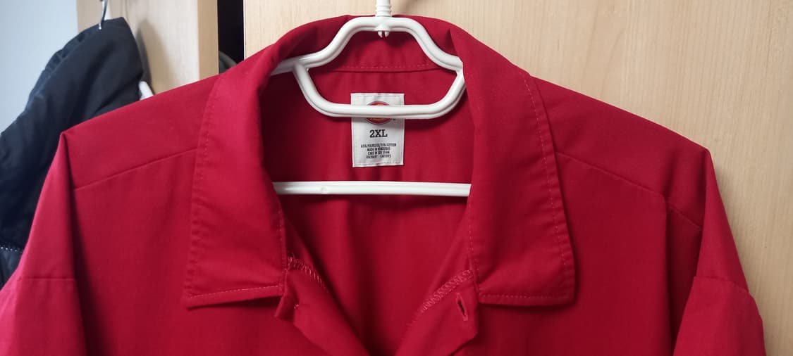 디키즈 1574 반팔 워크셔츠 잉글리쉬 레드 2XL 상품이미지2