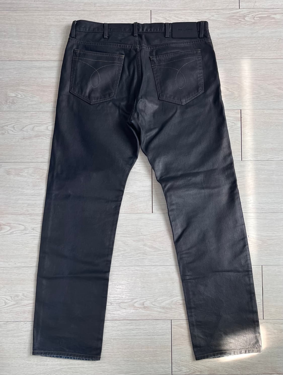90s 캘빈 클라인 진스 블랙 코팅진 상품이미지3