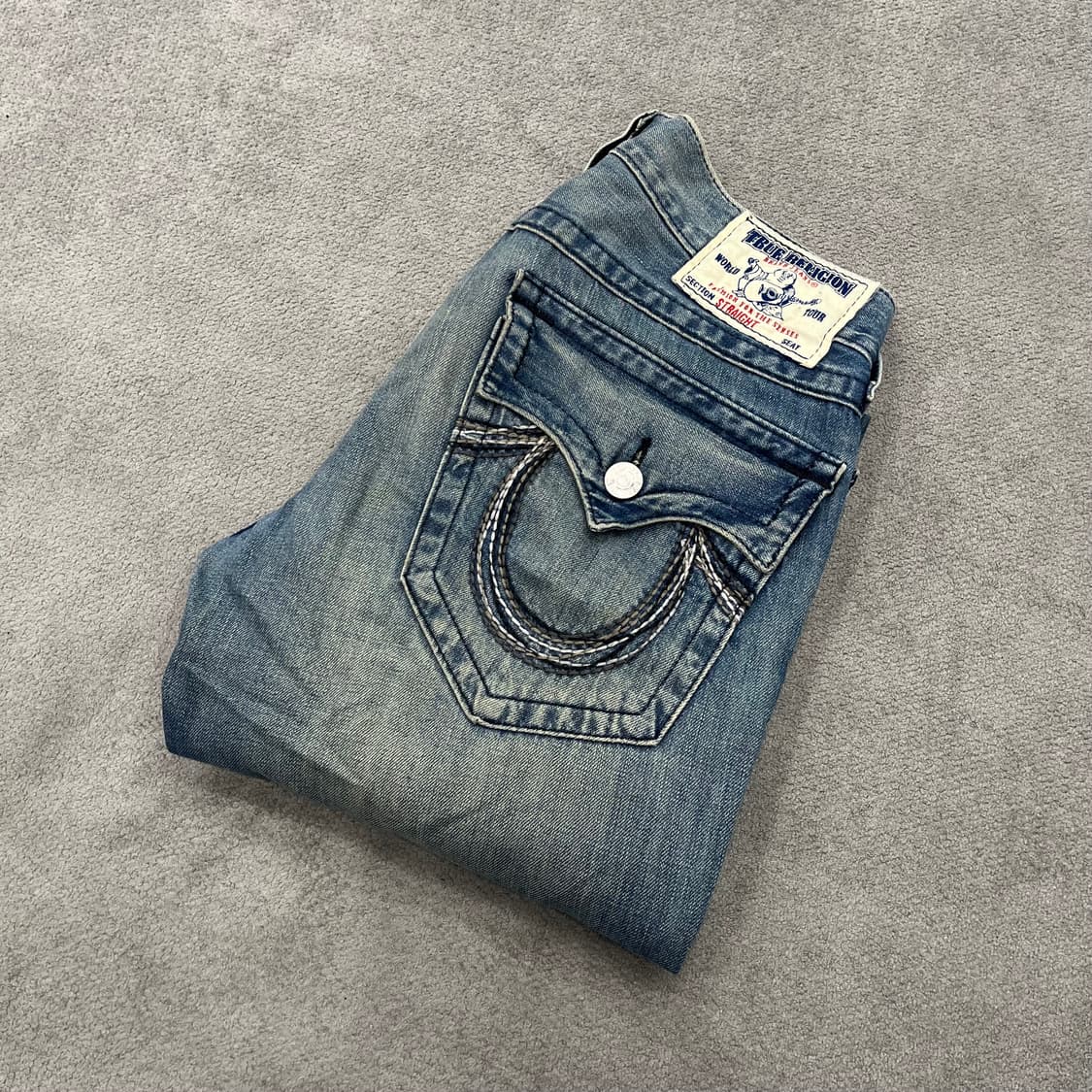 31 트루릴리젼 워싱 스트레이트 데님 상품이미지1