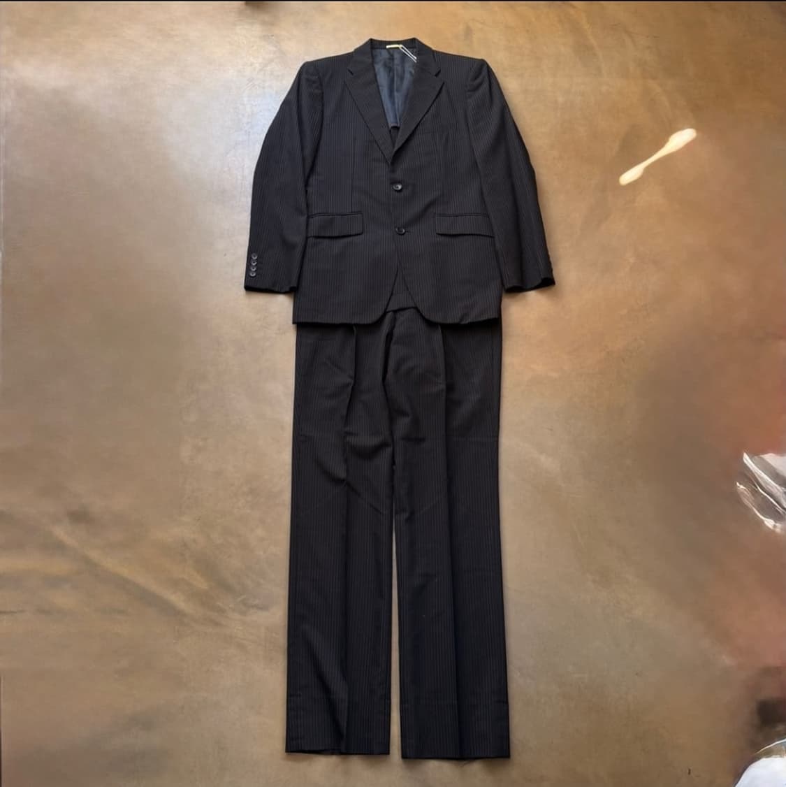 타케오 키쿠치 블랙 스트라이프 셋업 정장 상품이미지1