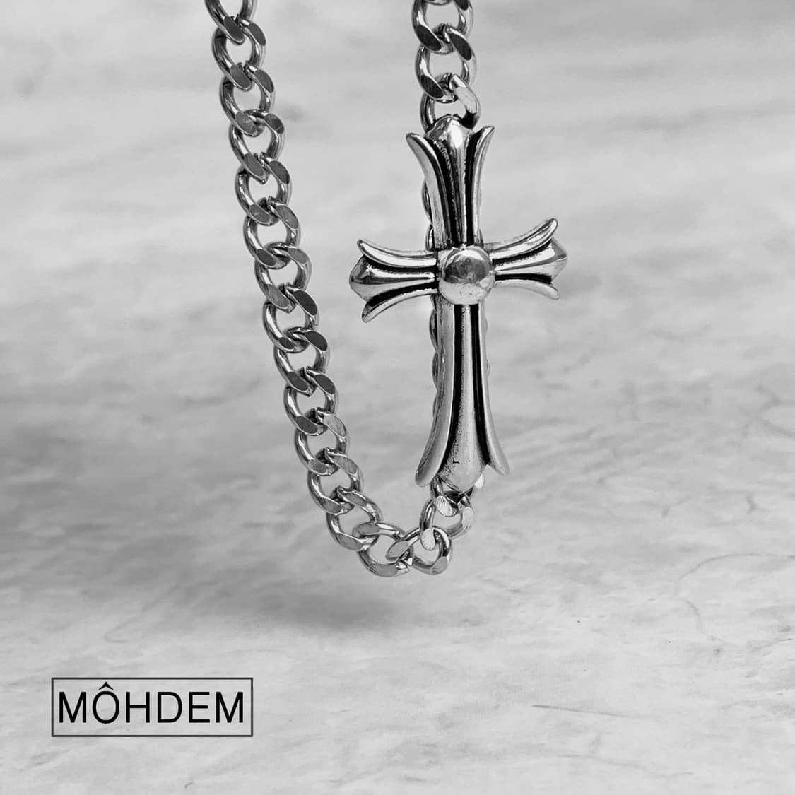 [Unisex] 크로스1 실버 크롬 체인팔찌 상품이미지7