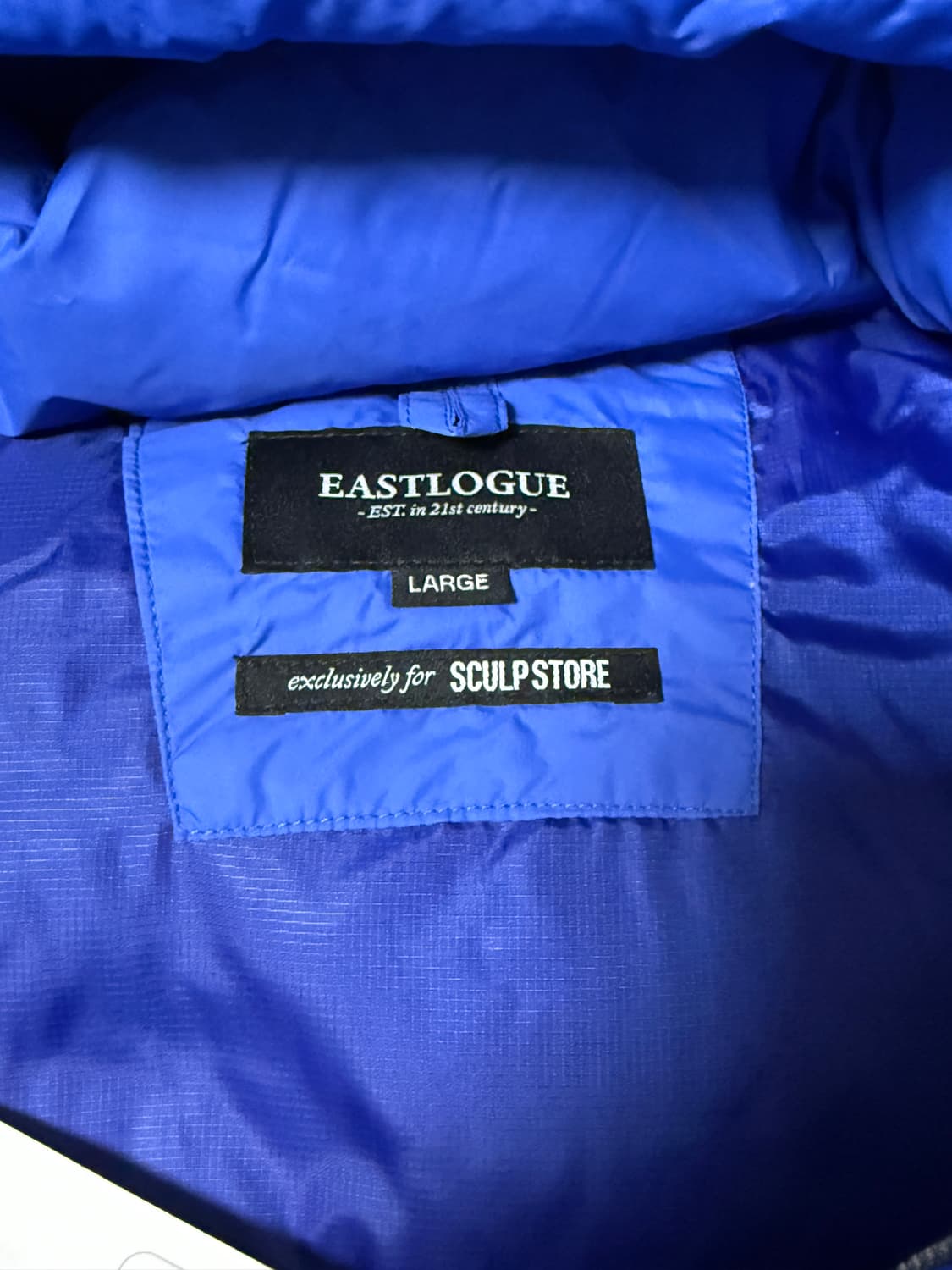 이스트로그 스컬프 SOL 마운틴파카 L 블루 상품이미지2