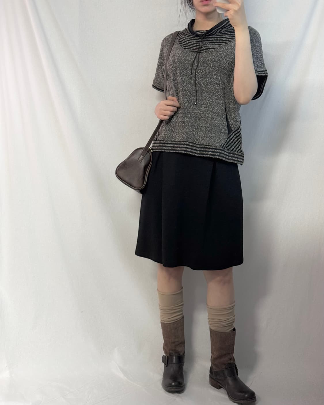 핀턱 울 스커트 상품이미지4