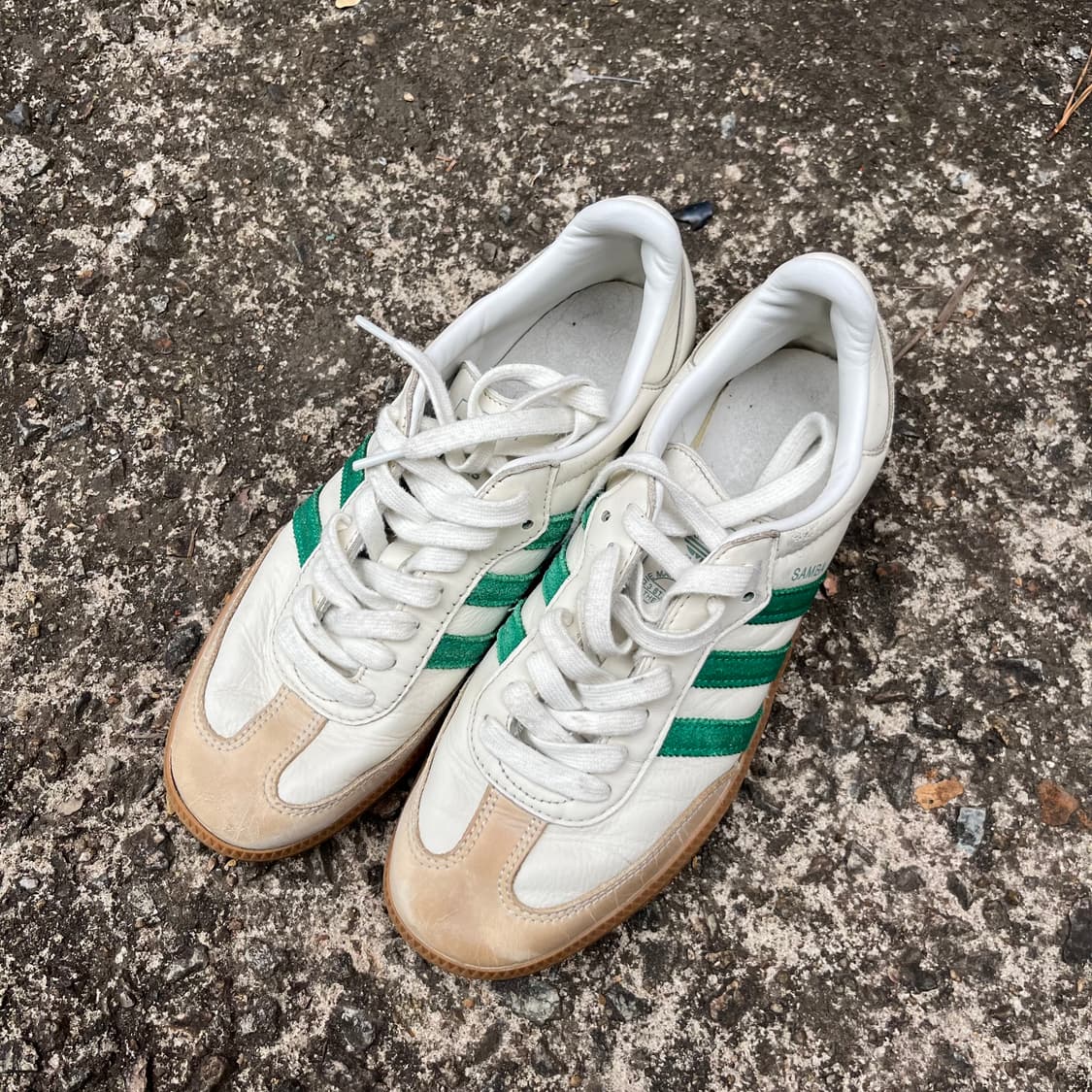 아디다스 삼바 OG 코어 화이트 그린 255 상품이미지1