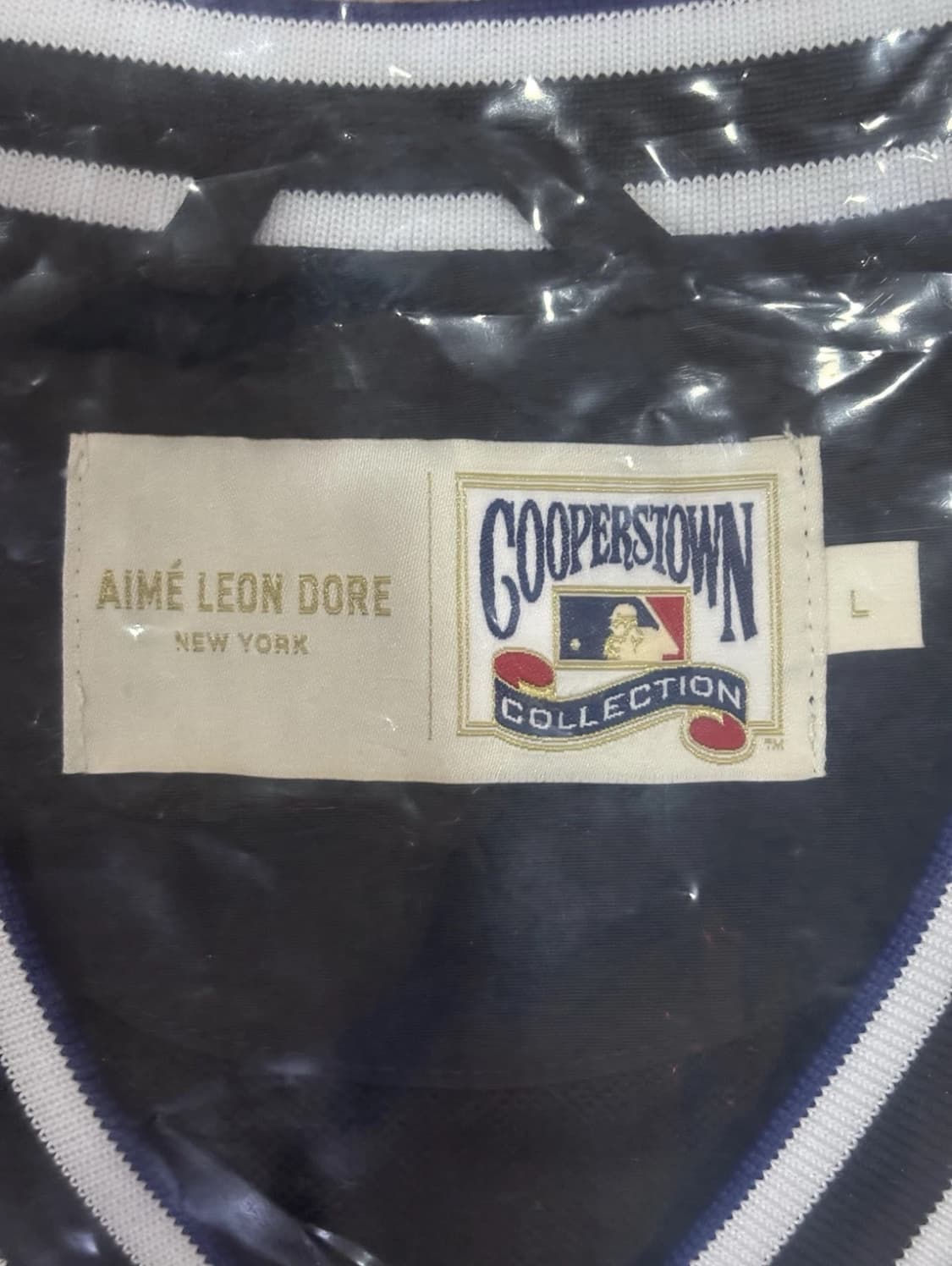 [새제품]애메레온도르 뉴욕메츠 브이넥 저지 블랙 L 상품이미지2