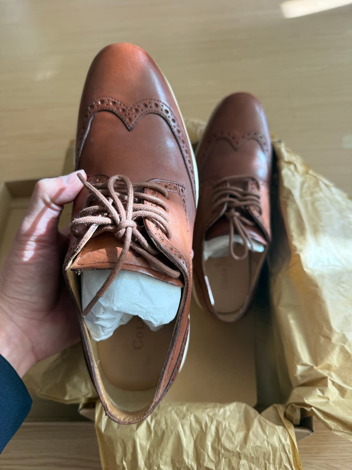 콜한 윙팁 브라운 260-265 상품이미지3