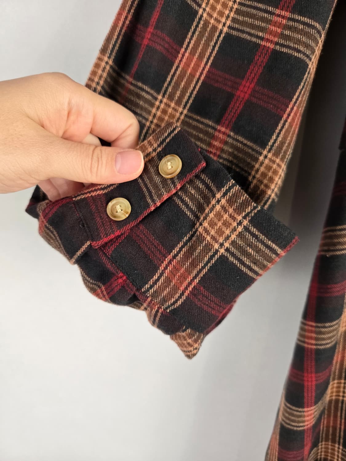 [무료배송]반에이크 F 여성 둥근카라 체크 롱 플레어 원피스 상품이미지5