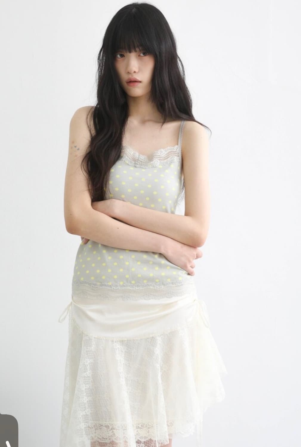 bad blue Doze Lace Sleeveless Neo Dot 상품이미지1