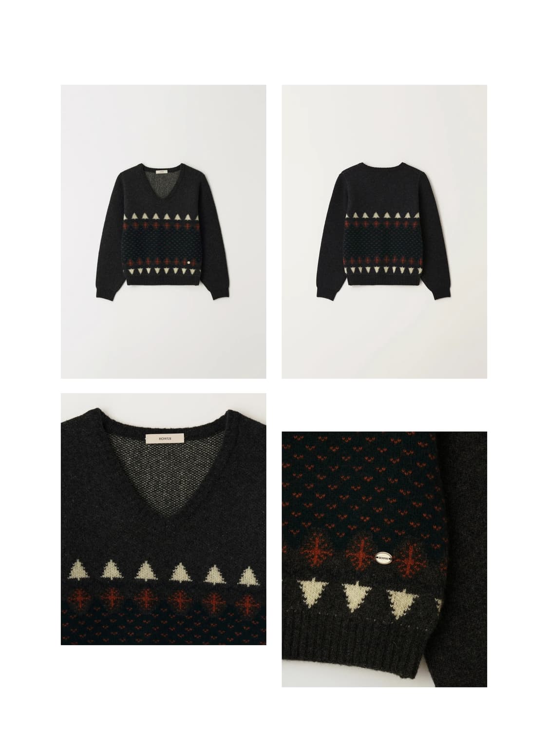 [새상품] 호와스 홀리데이 니트 홍영기니트 HOWUS 상품이미지7