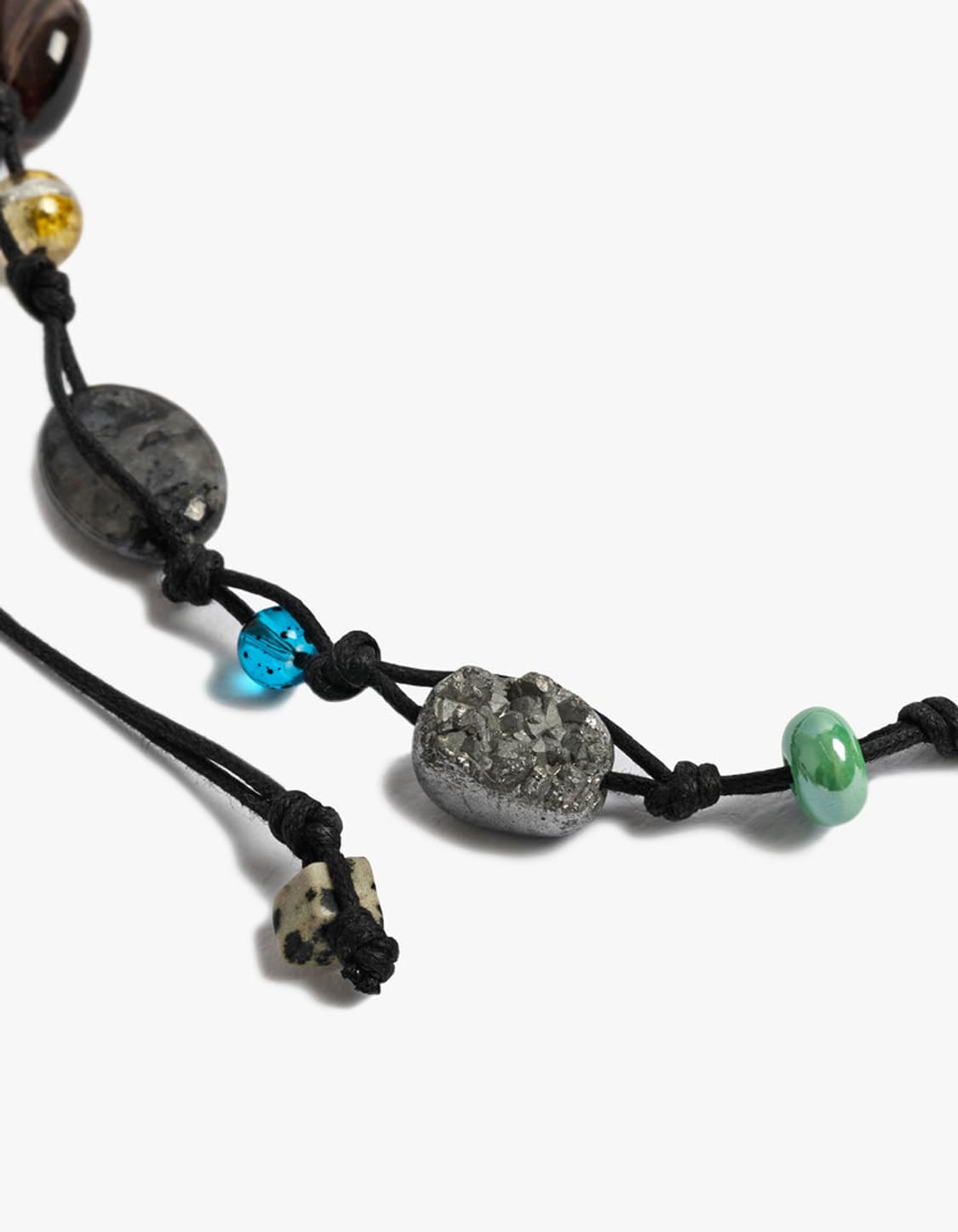 HYPNOTIZE Gemstone String Necklace (BK) 상품이미지5