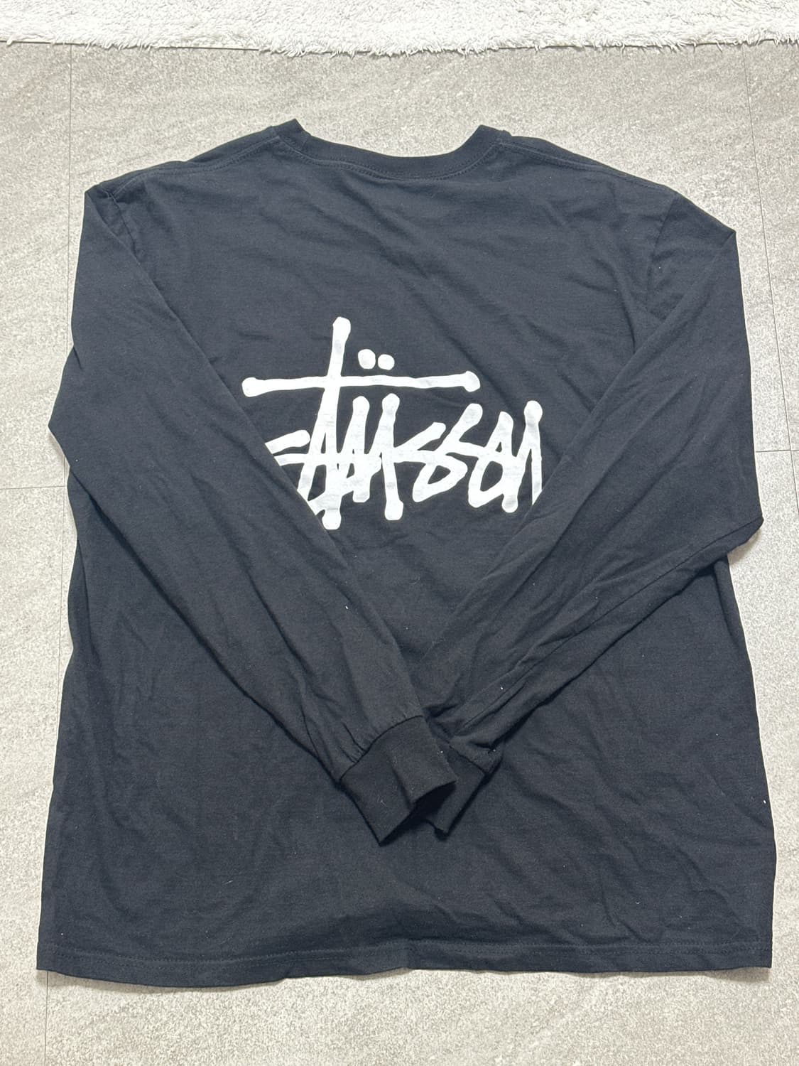 스투시 베이직 롱슬리브 블랙 상품이미지1