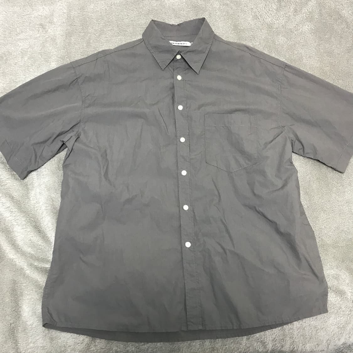 모디파이드 반팔 셔츠 차콜 M 상품이미지1