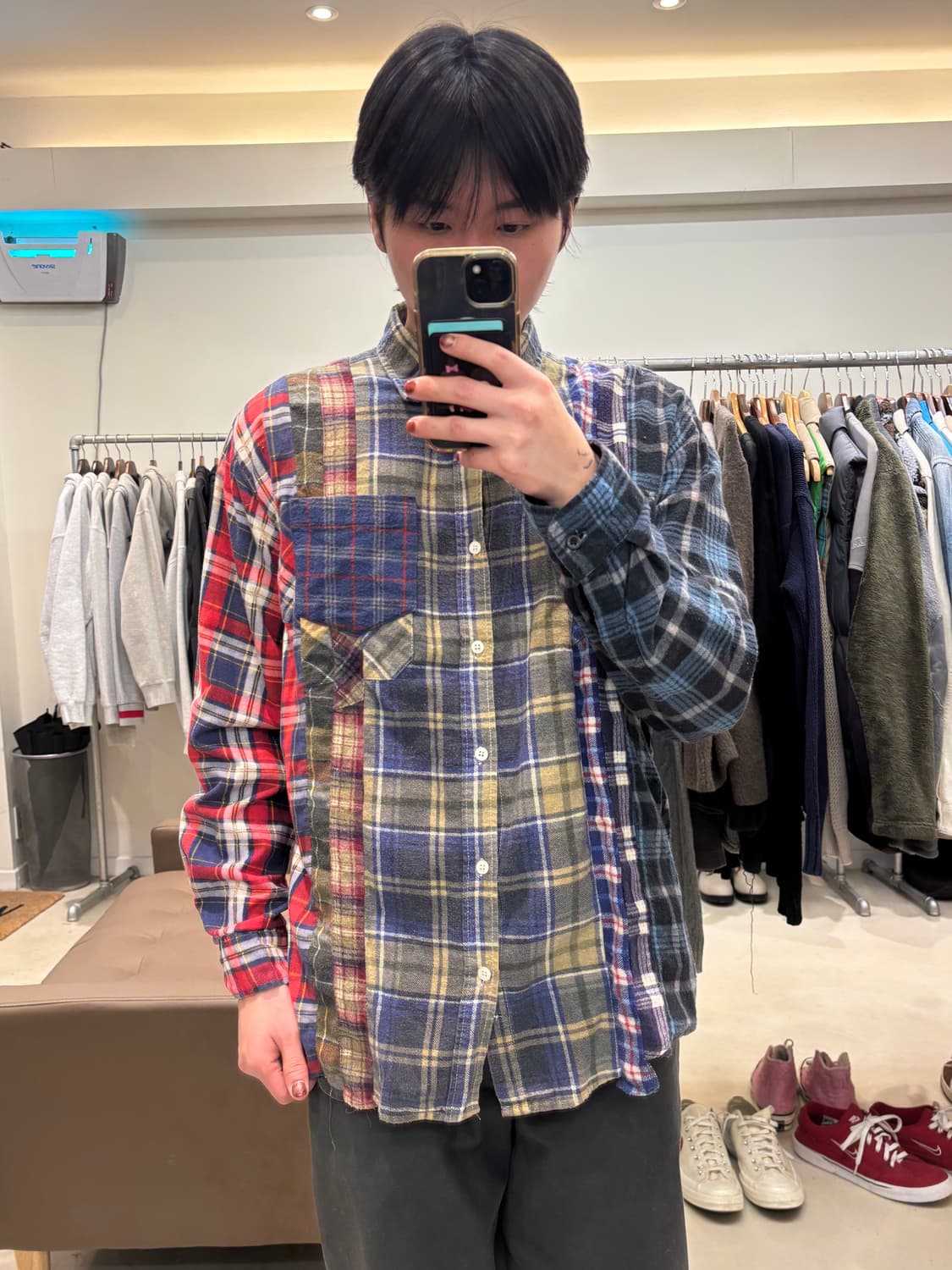 리빌드 바이 니들스 7컷 플란넬 체크 셔츠 상품이미지9