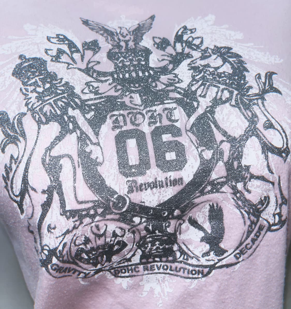 DOHC 베이비 글램 핑크 글리터 그래픽 반팔티 상품이미지2