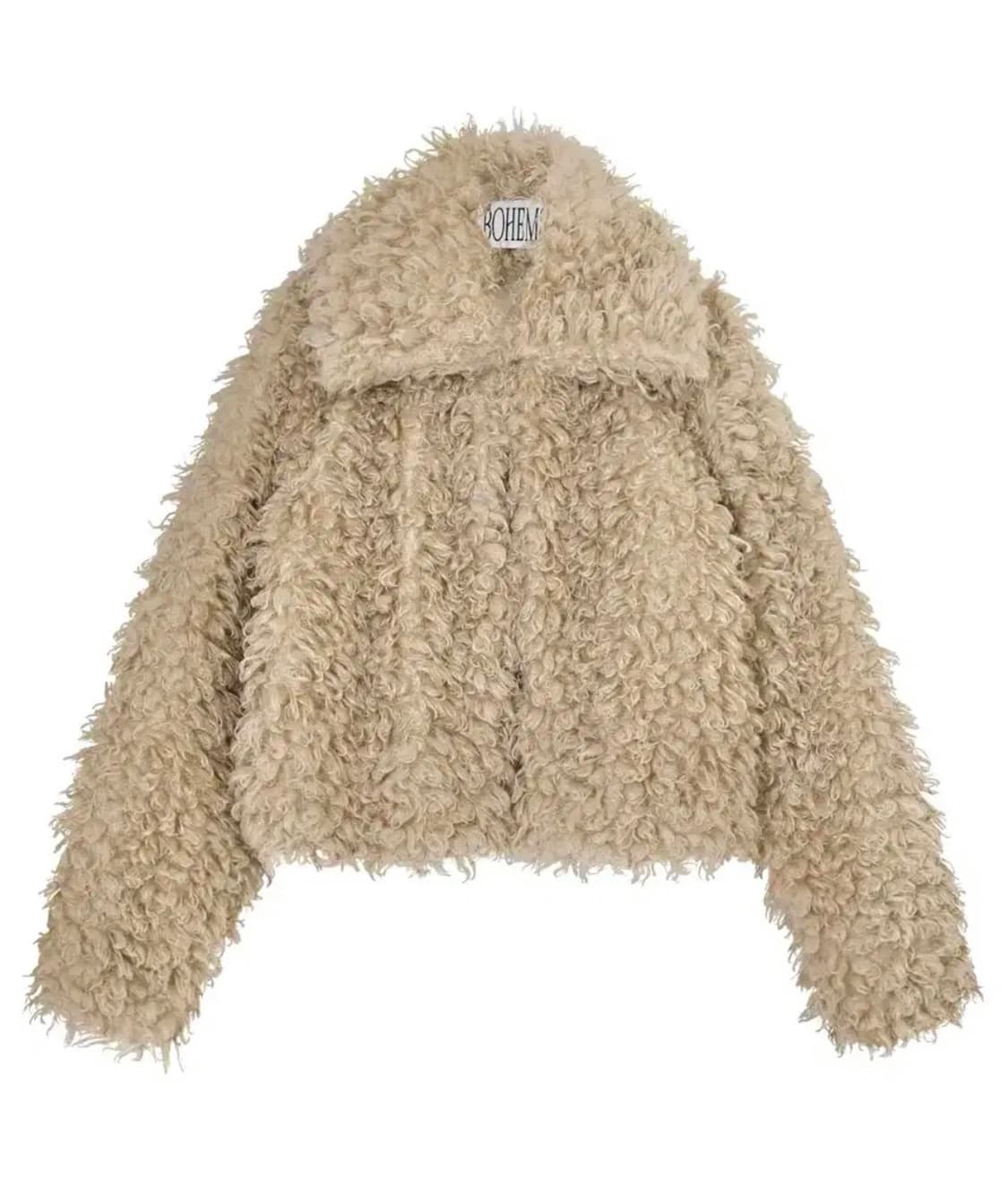 보헤미안서울 클라우드 퍼 자켓 베이지 상품이미지1