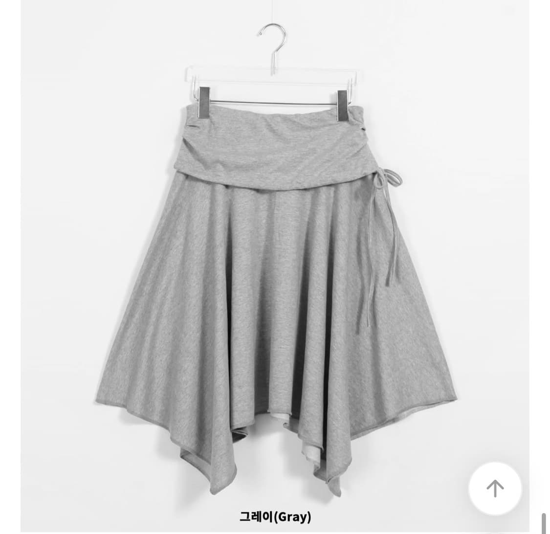 바이너리원 쥬얼 언발 미디 스커트 그레이  상품이미지7