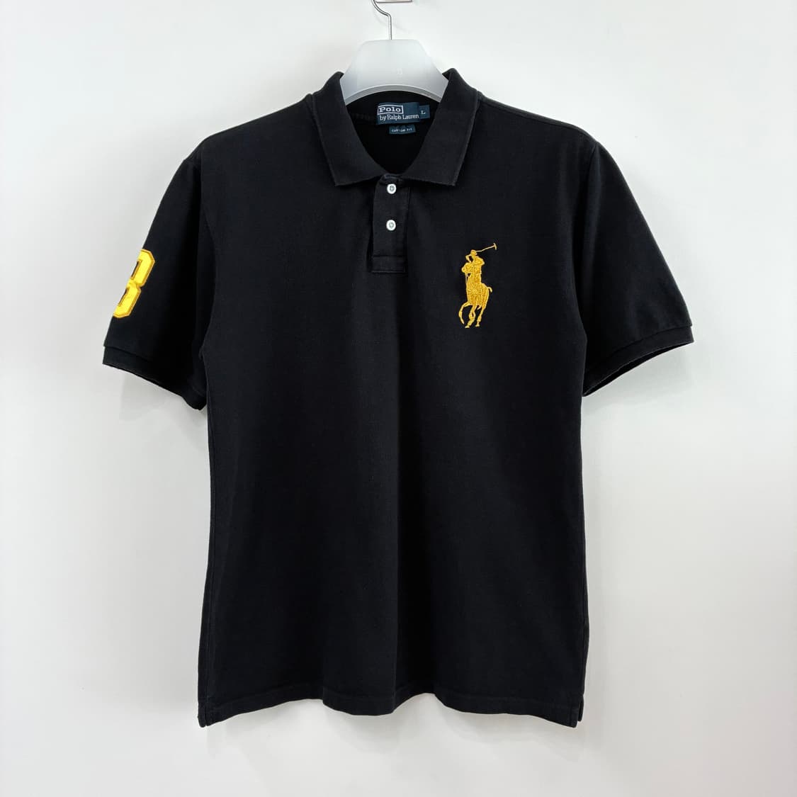 폴로 랄프로렌 골드 빅포니 블랙 카라 반팔 티셔츠 상품이미지2