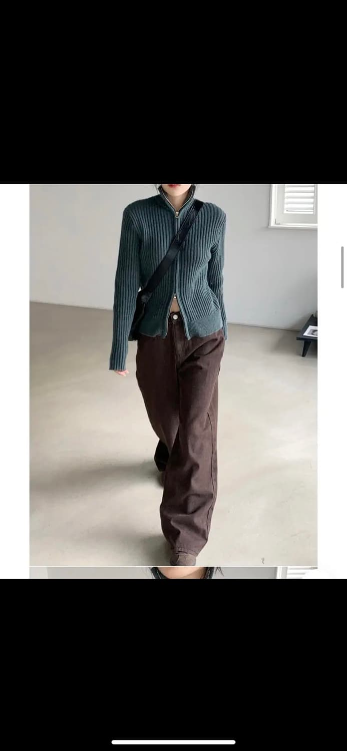 새상품) 육육걸즈 골지집업 상품이미지2