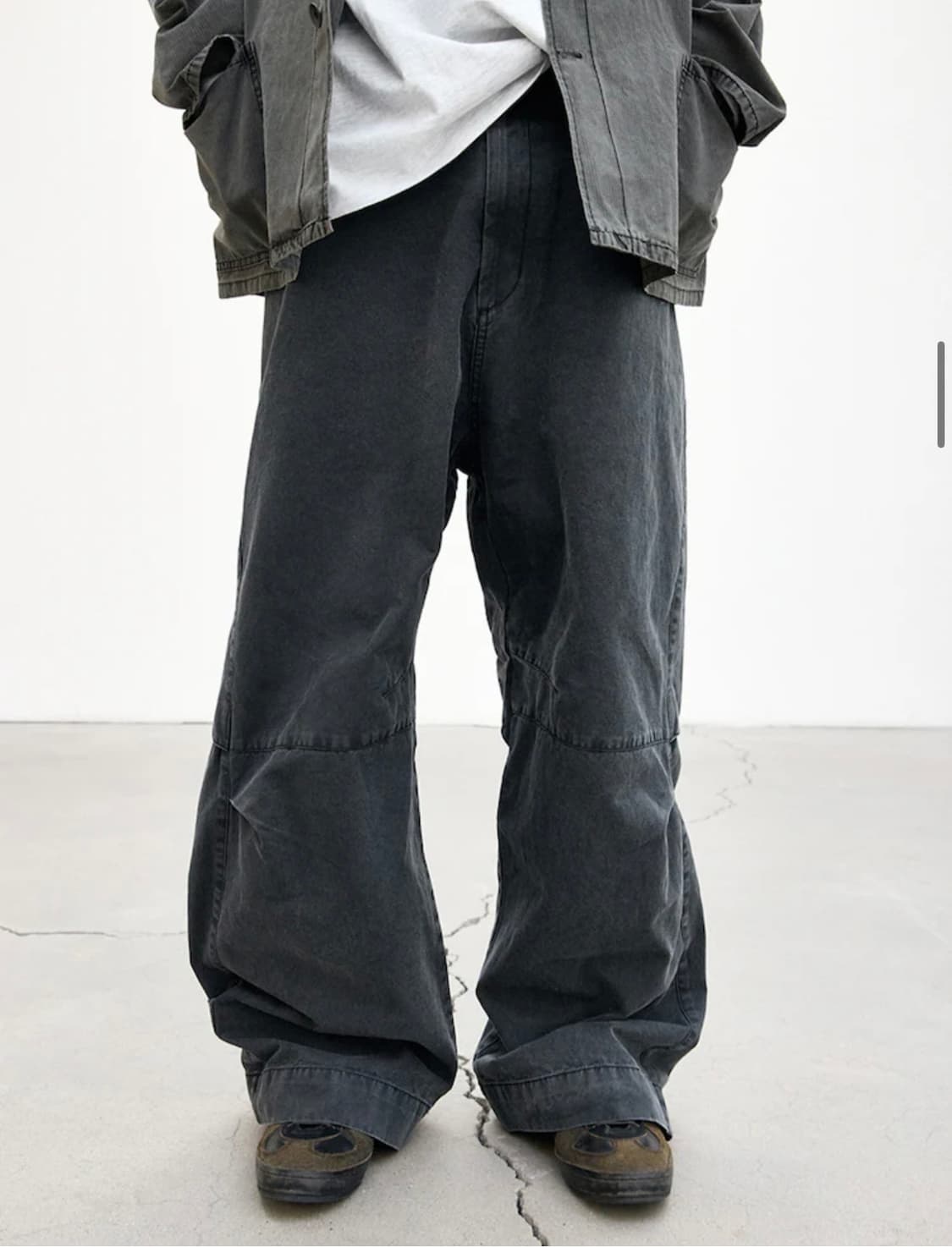 해칭룸 Wide Vented Pants - Charcoal S사이즈 상품이미지2