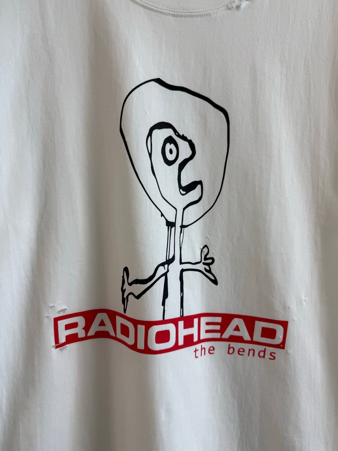 빈티지 라디오헤드 디스트로이드 데미지 반팔 티셔츠  상품이미지2