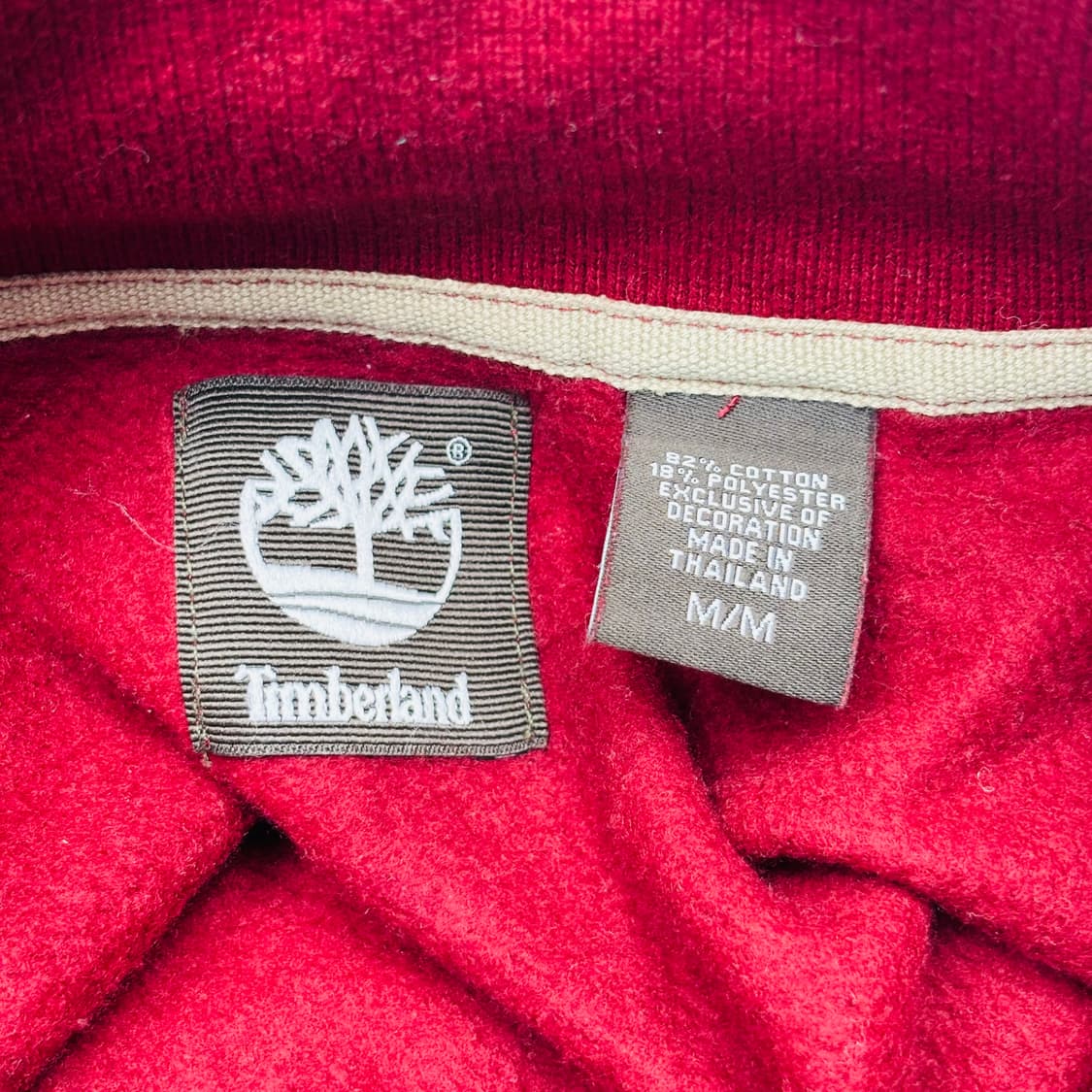팀버랜드 빈티지 반집업 스웨터 M 상품이미지7
